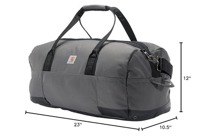Carhartt Classic Duffels, Heavy-Duty Bag for Jobsite, Gym, & Travel, 55L, Gravel - color: Gravel, style: 55l
