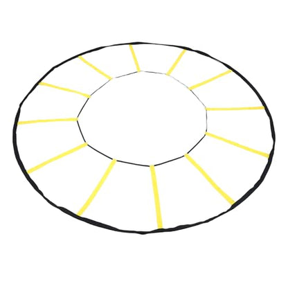 Circular Agility Training Ladder, 12 Rungs Nylon Speed and Agility Trainer for Soccer Basketball, with Storage Bag for Indoor Outdoor Sports Training