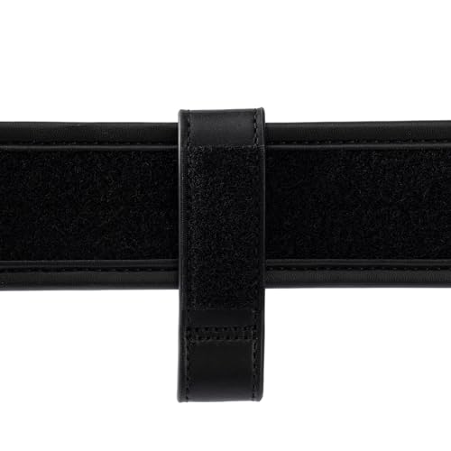 TACNEX Handcuff Strap w/Snap Closure Cuff Holder Nylon Keeper Chain/Hinged Cuffs Carrier Quick Release Clip Hook for ASP Handcuff 1.75"/ 2"/2.25" Duty Belt Law Enforcement Police Sheriff Security - size: 2 PCS, style: Plain Black Strap with Copper Snap
