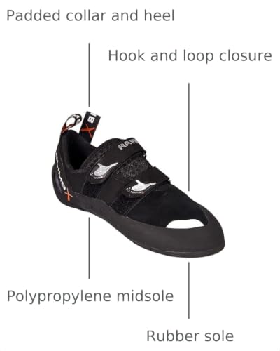Climb X Rave Strap Climbing Shoe - color: Phantom Black, size: 3