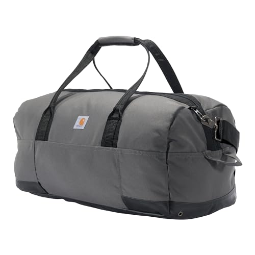 Carhartt Classic Duffels, Heavy-Duty Bag for Jobsite, Gym, & Travel, 55L, Gravel - color: Gravel, style: 55l