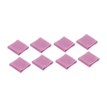 Almencla 8 Pieces Silicone Finger Sleeves Non Slip Soft Finger Covers Reusable Finger Protectors Thumb Brace Support Anti Slip Finger Cot Suitable for Gym, Pink L - color: Pink L