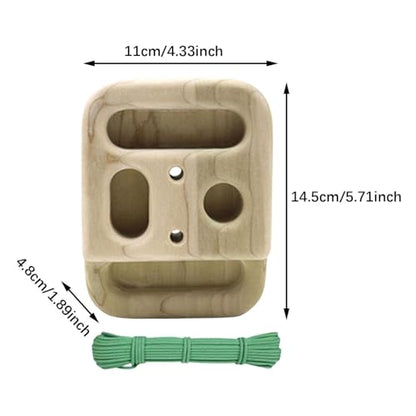 SM SunniMix Climbing Hangboard with Fingerboard Strength Training Equipment Portable Wooden Material Suitable for Home Climbing Gym RVs