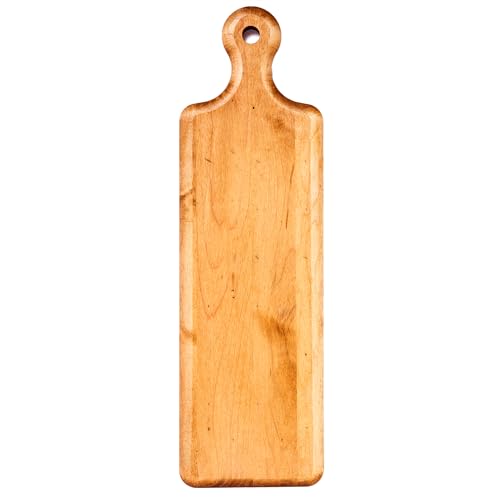 J.K. Adams Maple Artisan Plank Serving Board with Handle, 20" x 6" | Wood Charcuterie & Cheese Board, Wooden Tray for Food Prep and Presentation - size: 20"L x 6"W