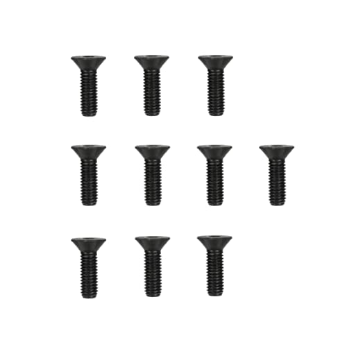 Atomik Climbing Holds Set of 10 Flat Head 1-1/2 Inch Indoor Bolts - size: 10 Pack 1.5 in. Flat Head Indoor