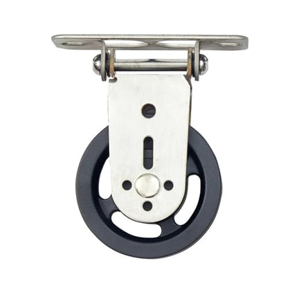 U Groove Stainless Steel Wall Pulley Fitness Wall Mount Rotating Pulley for Home Gym Strength Training Mute Bearing Wheel Home DIY Cable Machine for LAT Lift(Nylon sheave) - color: Nylon sheave