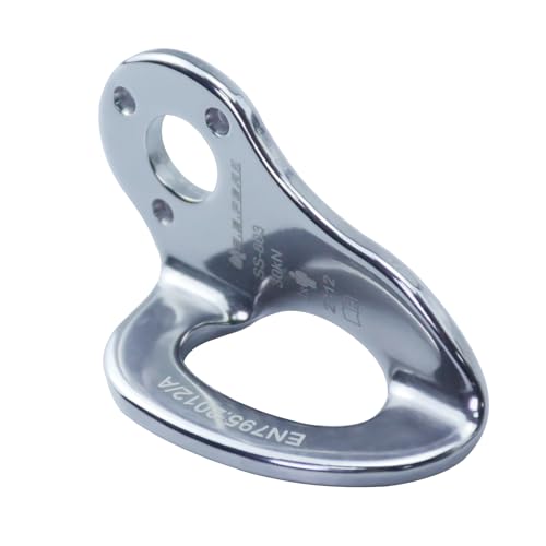 5pc/10pc 30KN Climbing Bolt Hanger, Rock Climbing Anchor for 12 mm / 3/8" Bolt, Stainless Steel Climbing Anchor Bolt, for Climbing Rappelling Rescue