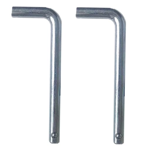 Weight Stack Pin, 2 Pcs Gym Pin Weight Loading Pin for Weight Plates, Weight Pin Replacement Part L Shaped Handle Weight Machine Pin for Fitness Device