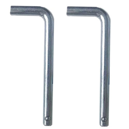 Weight Stack Pin, 2 Pcs Gym Pin Weight Loading Pin for Weight Plates, Weight Pin Replacement Part L Shaped Handle Weight Machine Pin for Fitness Device