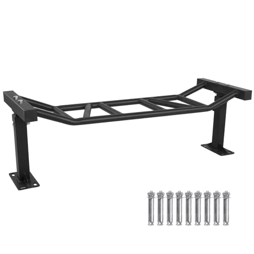 47 Inch Ceiling Mount Pull Up Bar Heavy Duty Multi-Grip Chin Up Bar Adjustable Height&Supports to 600 Lbs Fitness Trainer Home Gym Equipment