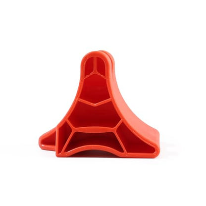 Trigger Point Massage Tool, Handheld Deep Tissue Manual Massager for Neck, Shoulders, Back & Feet, 3-Edge Pressure Point Design, Portable (Red)