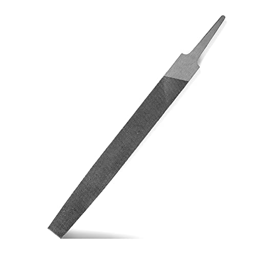 8" Flat Medium Cut File, Double Cut Teeth, Made of High Carbon Steel, Single Hand File Without Handle, Suitable for Shaping Metal, Wood, etc. - color: Flat File, size: 8 Inch