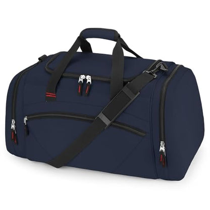 Uarition Mens Gym Bag, 55L Large Sports Duffle Bags, Workout Bags Lightweight, Navy Blue | For Travel, Carry On Weekender - color: Navy Blue