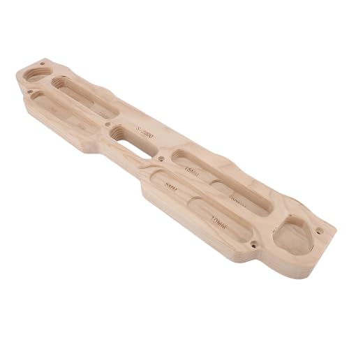 CHICIRIS Rock Climbing Hangboard, Solid Wood Fingerboard with Mounting Kit for Indoor Doorway Training, Strengthen Grip and Finger Strength for Climbers and Teens