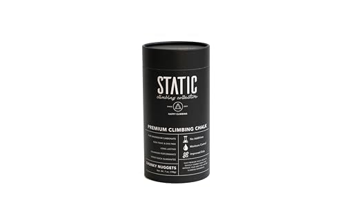 STATIC Climbing - 7oz. Chalk for Rock Climbing, Weightlifting, Gym, Crossfit and Gymnastics - style: Chunky Nugget Chalk