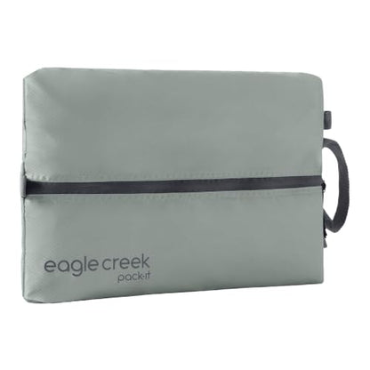 Eagle Creek Pack-It Reveal Shoe Sack - Breathable Shoe Storage Sack for Optimizing Luggage Space - Quick-Drying Material - Lightweight - Translucent Fabric - Washable - Ventilate - color: Storm Grey