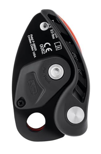 PETZL NEOX Rock Climbing Belay Device | With Cam-Assisted Blocking - color: Orange