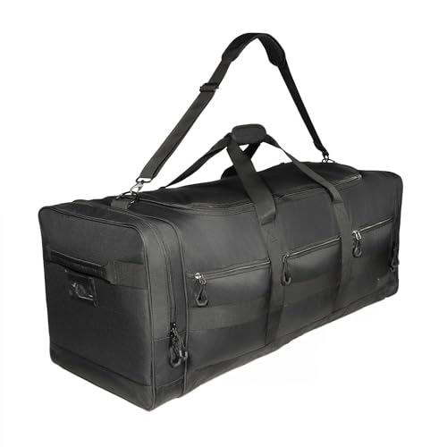 Fitdom 140L 38" Heavy Duty Extra Large Sports Equipment Duffle Bag | Upgrade Zipper, Durable & Water Resistant, Perfect for Travel Storage, Football, Hockey, Baseball, Basketball, Team Coaches