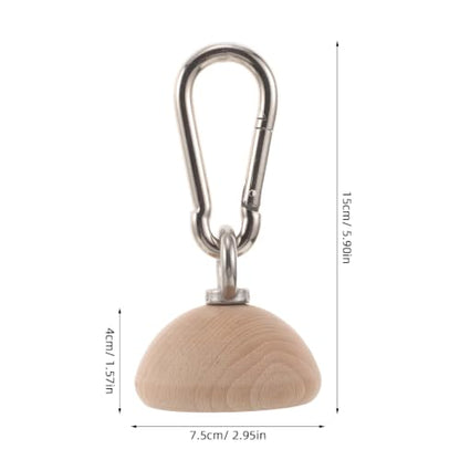 OUNONA Grip Strengthener for Climbers - Wooden Half Sphere Training Ball - Hand Exercise Equipment for Muscle Building - Finger Strength Device