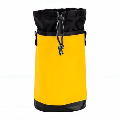 RiToEasysports Drawstring Backpack, Water Proof 500d Pvc Mesh Fabric Adjustable Rope Storage Bag For Climbing Gear And Tools (Yellow) - color: Yellow