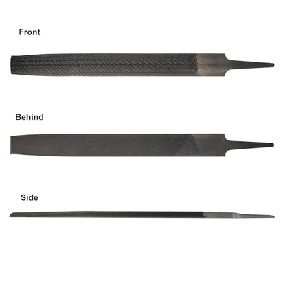 2 Pack Half Round Metal File, Small Sharpening File, 6 Inch Hand File Tools for Wood, Metal, Sharpening (2)