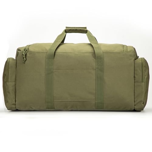 APRILBAY Super Quality 60L Large Duffel Travel Bag Luggage Foldable Bag Cargo Sport Gear Equipment Skiing Hardware Bag Heavy Duty& Durable(Dark Green) - color: Dark Green
