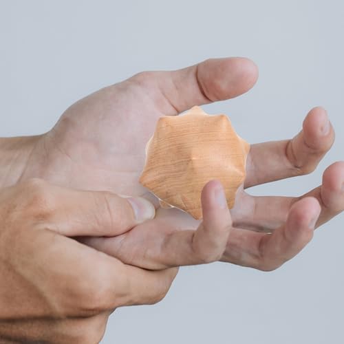 Wooden Massage Ball Hand Exercise Practical Palm Massage Ball for Stress Relief and Muscle Therapy
