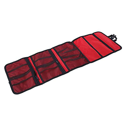 Folding Climbing Storage Bag with Hanging Hooks & Rope – 420D Ox, 33.1".6", Red