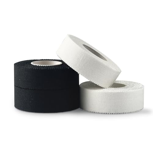 Climbing Tape–4Rolls (0.7" x 30FT) Athletic Tape for Fingers | Athletic Grip Support Tape for Climbers, Sweat Resistant Finger Wrap for BJJ & Gym Training, Easy Tear & Clean Removal - color: Multicolor 1