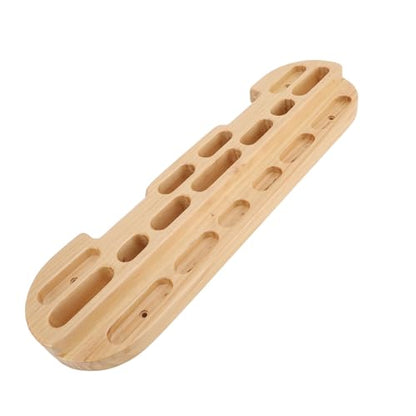 Dpofirs Compact Climbing Training Board | Wooden Hangboard for Finger Forearm & Shoulder Workout with Multiple Holds