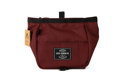 STATIC Chalk Bucket for rock climbing -Bouldering Chalk Bucket - color: Burgundy
