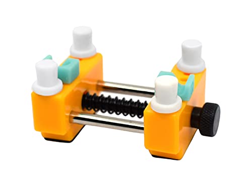Teak Tuning Fingerboard Complete Builder Vise Tool - for Easy Truck Mounting & Tuning Adjustments - Zen Yellow Colorway