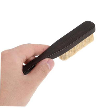 Abaodam Portable Rock Climbing Chalk Brush with Wooden Handle and Boar Hair Bristles Lightweight Design Efficiently Removes Chalk and Dirt for Outdoor Climbing and Workouts