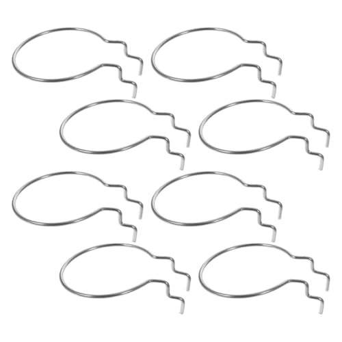 VALICLUD 8pcs Heavy Duty Round Pegboard Hooks Metal Hanging Board Hooks for Garage and Workshop Tool Storage and Organization Pegboard Accessories