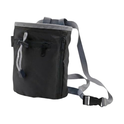 Compact Climbing Chalk Carrier with Reinforced Side Compartment and Leak Design for Athletic Activities Anti Slip Workout Chalk Bag - color: Black