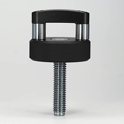 ROCKWORKX Billet Aluminum Hard Top Quick Removal Fastener Thumb Screw, Integrated D Ring, Compatible with Jeep Wrangler JK 2007-20018, JL 2018-2022 & Gladiator JT - color: Black