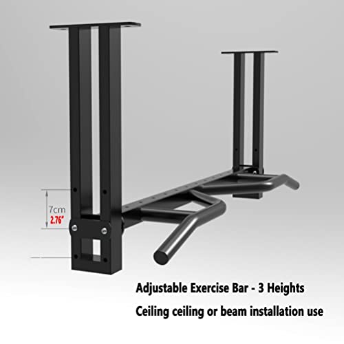 Wall Mounted Pull Up Bar,Ceiling Beam Mounted Heavy Duty Gym Horizontal Bar,Height Adjustable,Maximum Load 300kg (Color: Style 3) - color: Style 2