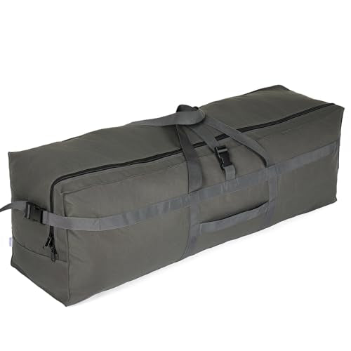 Arxus Large Duffel Bag, Waterproof Carry on Weekend Overnight Storage Bag over Luggage for Airline, Travel, Camping, Moving - color: 180L-Dark Grey