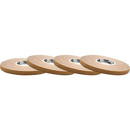 Monkey Tape 4-Pack (0.2” x 15yds, Tan) Premium Jiu Jitsu Sports Athletic Finger Tape - for BJJ, Grappling, MMA, & Judo