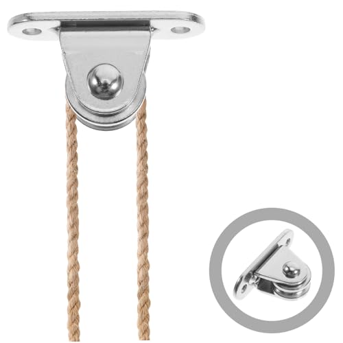 4pcs Silent Pulley Wheel Pulley Blocks Bearings Gym Attachment Single Weight Lifting Cable Fixed Wheel Line Release Steel Nickel Plating