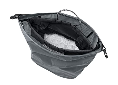 Petzl SAKAB Rock Climbing Chalk Bag | Large, Roll-Top Bouldering Chalk Bucket - color: Gray