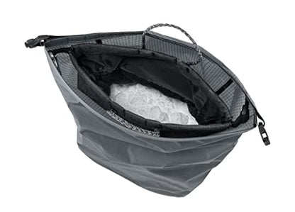 Petzl SAKAB Rock Climbing Chalk Bag | Large, Roll-Top Bouldering Chalk Bucket - color: Gray