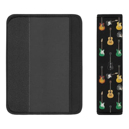 Universal Soft and Comfortable Guitar Black Art Seat Belt Shoulder Pad for Kids, Most Cars, 1 Pair Seat Belt Covers Cushion Anti-Slip Pad - color: Pattern 1189