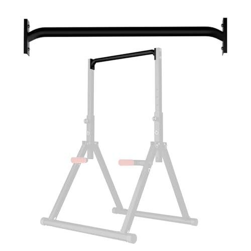 WATBKHE Power Tower Pull Up Dip Station Foldable, Pull Up Bar Station Adjustable, Multi-Function Home Gym, Strength Training Fitness Equipment, Triangular Design, for Home Outdoor - color: Black-Attachment