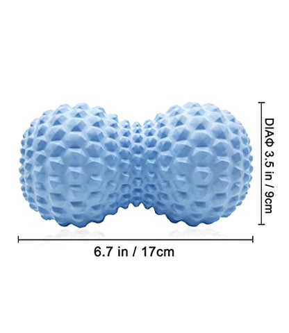 KITWILD Peanut Massage Ball, Double Lacrosse Massage Roller Ball for Deep Tissue Muscle Massage, Physical Therapy, Myofascial Release, Muscle Knots, and Yoga Therapy | Deep Tissue Muscle Massage, Physical Therapy, Myofascial Release, Muscle Knots, Yoga Th