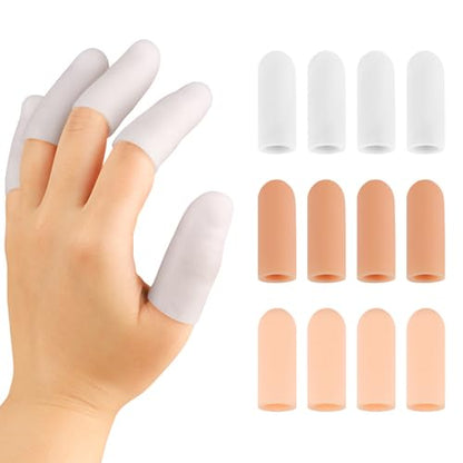 2pack Durability Finger Protecting Sleeves Comfortable Elastic Protectors for Work Sports Home Activity Sports Protectors