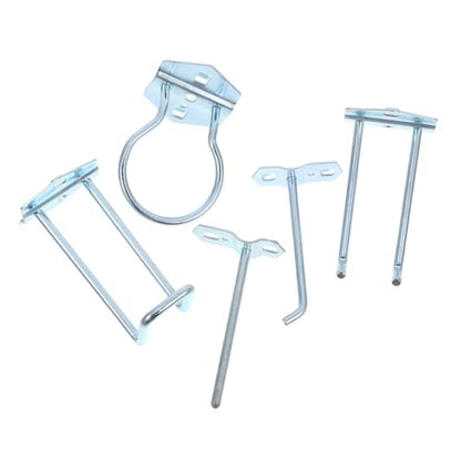 Healifty 5pcs Metal Pegboard Hooks for Hardware Tool Hanging Board Heavy Duty Tool Holder Hook Accessories