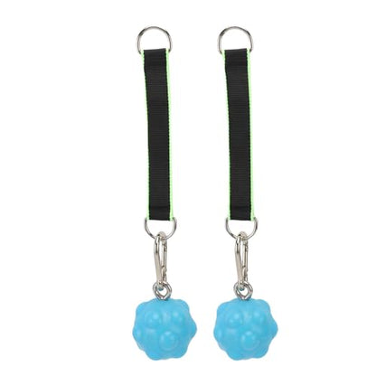 Pull Up Ball Grips, TPE Climbing Training Ball with Stainless Steel, Ideal for Strength Workout, Gym Home Exercise - color: Blue