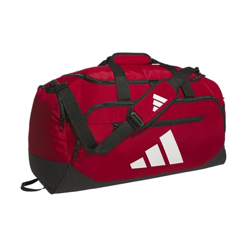 adidas Defender 5 Duffel Bag for Sports, Gym and Travel, Team Power Red 2/White, OSFA - color: Team Power Red 2/White/Medium 59L, style: Medium 59l