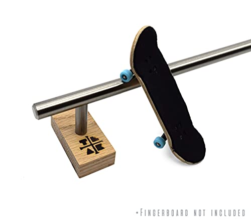 Teak Tuning Round Fingerboard Rail - Standard Edition - Silver Colorway - 10" Long, 1.75" Tall - Prolific Series